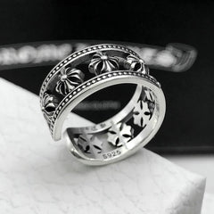 CHH Chrome heart Cross Ring Cross Anchor