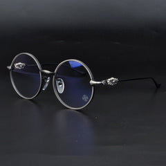 CHH Chrome Hearts Glasses carved high-end spectacle frame round literary spectacle frame