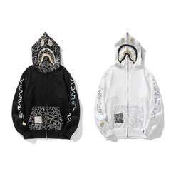 Bathing ape hoode bape empty mountain base shark bgm 3d digital
