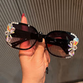 Trendy punk glasses uv protection