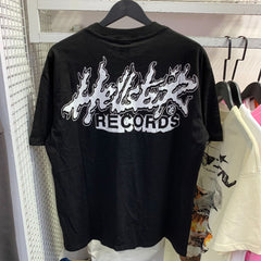 Hellstar T Shirt Technology Touching Image Printing Casual Loose High-quality pure cotton high-street clothing