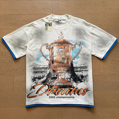 Valeforever Vale T Shirts Distressed white with a washed texture