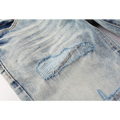 Mens trendy purple jeans 100% cotton Pure Cotton High Street Trend