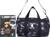 Bathing ape BAPE Bag black and white camouflage