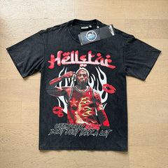 Hellstar T Shirts Retro style high street trend High-quality pure cotton high-street clothing