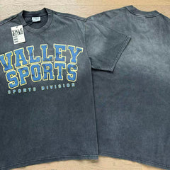 Valeforever Vale T Shirts Washed black with a distressed finish