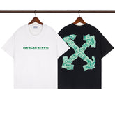 OFF WHITE T SHIRTS High-quality pure cotton high-street style