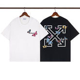 OFF WHITE T SHIRTS High-quality pure cotton high-street style