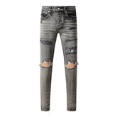 Mens trendy purple jeans 100% cotton Pure Cotton High Street Trend