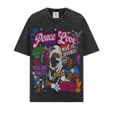 BIG FACE T shirts Pure Cotton High-Street Fashion