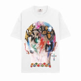 BIG FACE T shirts Pure Cotton High-Street Fashion