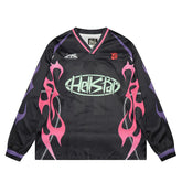 Hellstar Long Sleeve Shirts Hip-hop loose oversize High-quality pure cotton high-street clothing