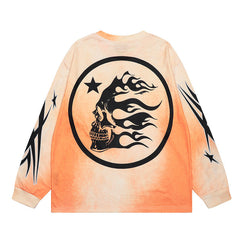 Hellstar Long Sleeve Shirts Hip-hop loose oversize High-quality pure cotton high-street clothing