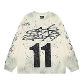 Hellstar Long Sleeve Shirts Hip-hop loose oversize High-quality pure cotton high-street clothing