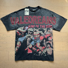Valeforever Vale T Shirts Washed black with a distressed finish