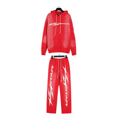 Hellstar Hoodie And Pants Two-Piece Set High-quality pure cotton high-street clothing