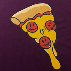 DREW HOUSE T Shirts Purple pizza print