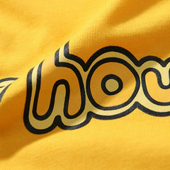 DREW HOUSE T Shirts Yellow English letters