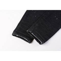 Mens trendy purple jeans 100% cotton Pure Cotton High Street Trend