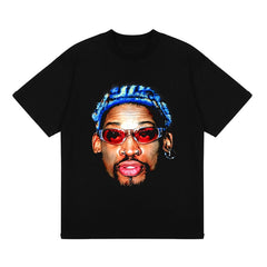BIG FACE T shirts Pure Cotton High-Street Fashion