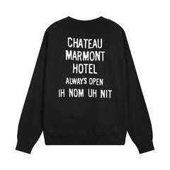 IH NOM UH NIT Crew neck sweatshirt High-quality pure cotton streetwear style