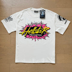 Hellstar T Shirts Retro style high street trend High-quality pure cotton high-street clothing