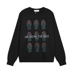 IH NOM UH NIT Crew neck sweatshirt High-quality pure cotton streetwear style