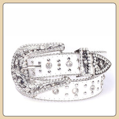 Hip-hop punk rhinestone belt punk style