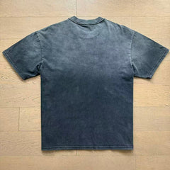 Valeforever Vale T Shirts Washed black with a distressed finish