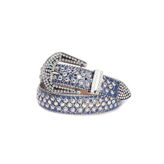 Hip-hop punk rhinestone belt western punk design