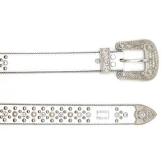 Hip-hop punk rhinestone belt punk style