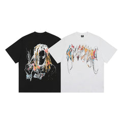 Revenge T Shirts High-quality streetwear with trendy Painted decoration