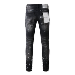 Mens trendy purple jeans 100% cotton Pure Cotton High Street Trend