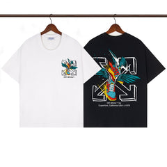 OFF WHITE T SHIRTS High-quality pure cotton high-street style