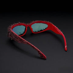 Trendy punk glasses dark and weird