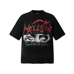 Hellstar T-shirt Direct Printing Pattern High-quality pure cotton high-street clothing