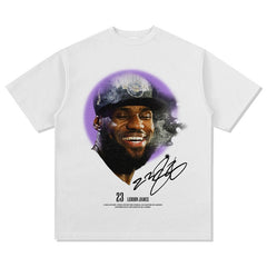 BIG FACE T shirts Pure Cotton High-Street Fashion