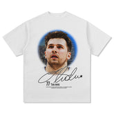 BIG FACE T shirts Pure Cotton High-Street Fashion