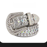 Hip-hop punk rhinestone belt punk style