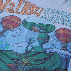 Valeforever Vale T Shirts Fashionable blue acid-wash style with rhinestone embellishments.