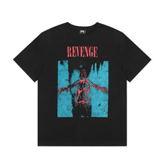 Revenge T Shirts High-quality streetwear with trendy Painted decoration