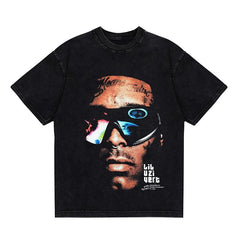 BIG FACE T shirts Pure Cotton High-Street Fashion
