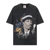 BIG FACE T shirts Pure Cotton High-Street Fashion