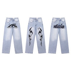 Hellstar Jeans High-quality pure cotton high-street clothing