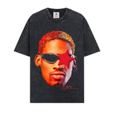 BIG FACE T shirts Pure Cotton High-Street Fashion