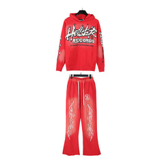 Hellstar Hoodie And Pants Two-Piece Set High-quality pure cotton high-street clothing