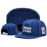 Trendy flat brimmed snapback hatscartoon breathable adjustable sunshade