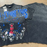 Valeforever Vale T Shirts Washed black-blue with letter print