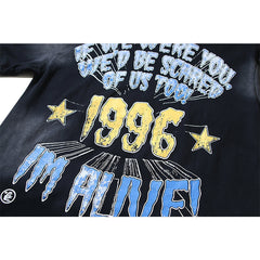 Hellstar T Shirts Retro style high street trend High-quality pure cotton high-street clothing