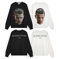 IH NOM UH NIT Crew neck sweatshirt eleven High-quality pure cotton streetwear style